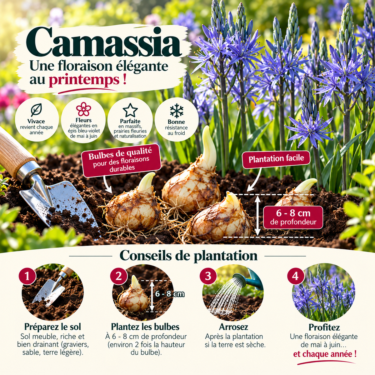 Guideplantationdescamassiasfleuris